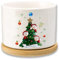 Glooraca Weihnachtlicher Übertopf mit personalisiertem Namen, Blumentöpfe, Keramiktöpfe, 2/3/4/5/6/7/8, personalisiertes Geschenk für Weihnachten (3 Namen)