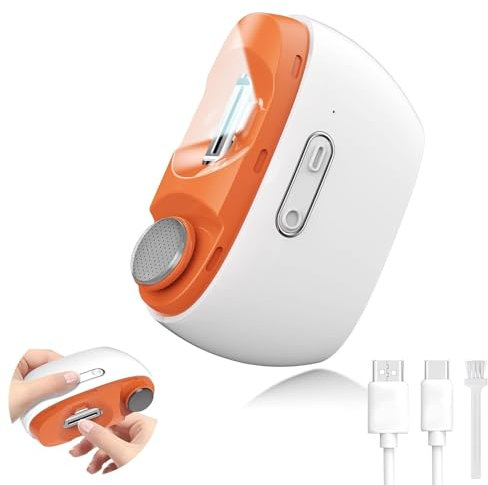 Electric Nail Clippers, 2 in 1 Cutting and Polishing Automatic Nail Clippers, 2 Speed Wireless Charging Fingernail Trimmer, Electric Nail Cutter Safe for Babies, Kids, Adults, Seniors