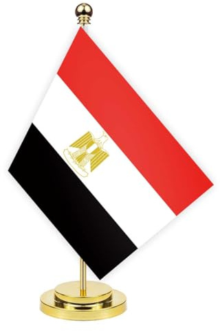 Ägypten Schreibtisch Flagge, 30cm großes kleines ÄgyptischÄgyptisch Banner im Freien, winziges Drucken Dekor für Büro Home Tisch desk Egypt