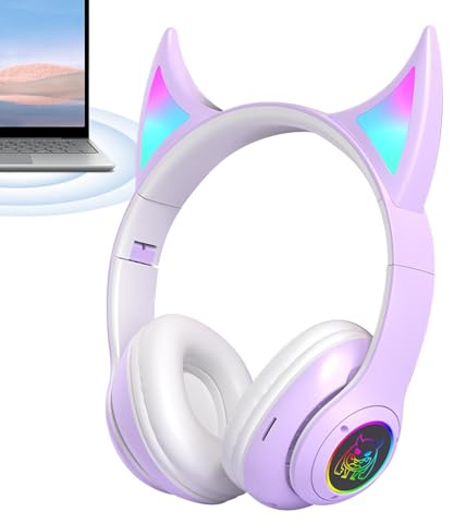 Auriculares - Devil Cat Ear Auriculares inalámbricos portátiles