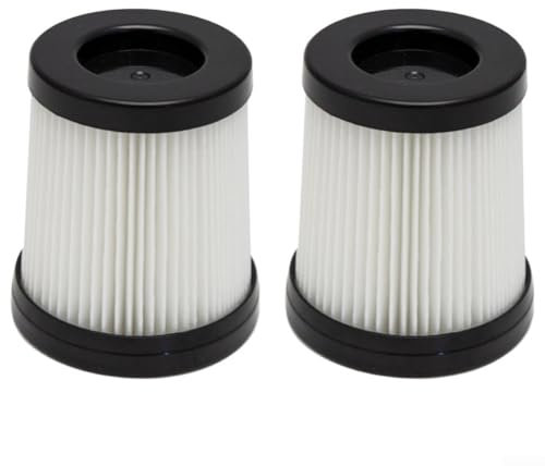 Lot de 2 filtres de rechange compatibles avec la machine à laver pour aspirateurs BDSV2BLK Noir