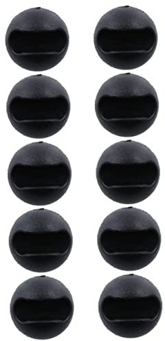 Angoily 10st Stuhl Fußschutz Tischbein-bodenschoner Stuhlfußschützer Tischbeine Zu Hause Stehpult Einstellbar Tischfüße Schrauben Möbelbeine Haarnadelbein-bodenschoner Tür Kieselgel Black
