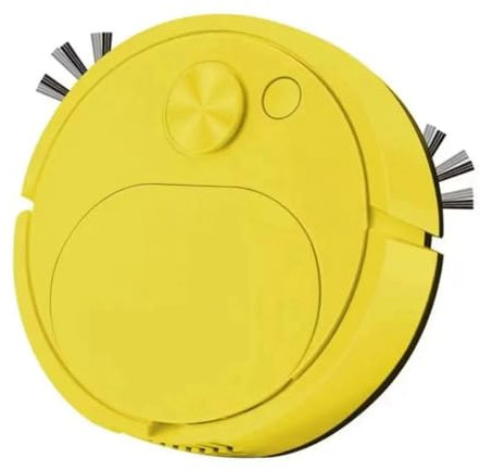 VENEKA Automatic Vacuum Cleaners USB Charging Mini Cleaning Machine Smart Sweeping Mopping Robot Vacuum Cleaners,Yellow