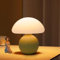 CEWROM Pilz Nachttischlampe Tischlampe, Pilzlampe Mit Kabel, Vintage Mushroom Lamp, Led Dimmbar Tischleuchte Deko Wohnzimmer für Schlafzimmer, süße Nachttischleuchte Seitenlampe (Gelb)