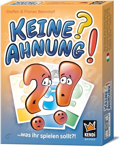 KENDi GAMES Keine Ahnung! – Entdecke Deine Karten. Nutze wechselnde Stapel. Glück trifft Taktik!