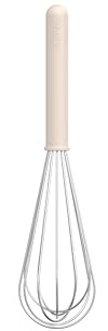 Mepal - Edelstahl-Schneebesen Chef it - Langlebigen Drähte behalten ihre Form - Einfache Reinigung - Spülmaschinengeeignet - Küchenutensilien - 30 cm - Chalk