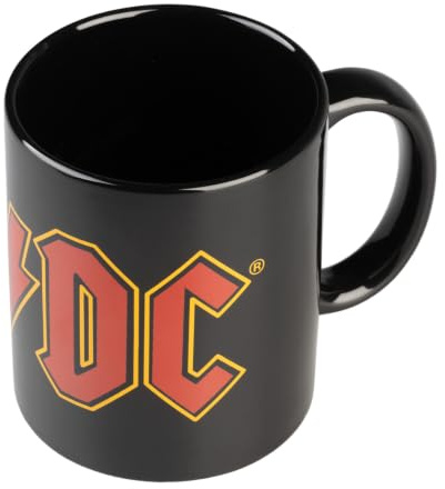 Grupo Erik AC/DC Ceramic Mug 350ml - ACDC Gifts, Merchandise, Merch | 12.3 oz - 350 ml Coffee Mug Tea, Cool Mugs and Cups | AC DC Music Gifts under 15 Pounds