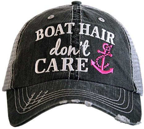 KATYDID Lake Hair Don't Care Baseball Cap - Trucker Hat für Damen - Stylischer süßer Sonnenhut, Pink, Einheitsgröße