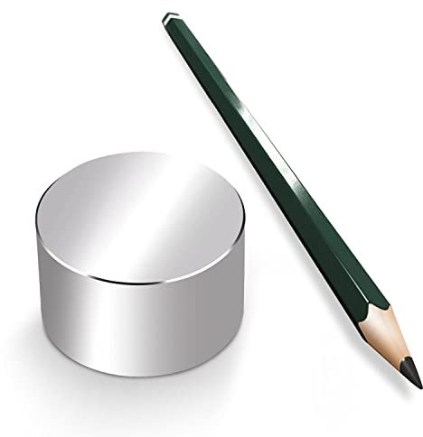 Neodym Magnet Magnete Scheibe groß ab 30mm 40KG bis ca. 1600KG Zugkraft N45 N52 vernickelt NdFeB, Scheiben:D50-H20mm N45 130KG (1St.)