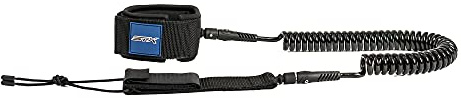 STX Sup Coiled Leash Schwarz - Klassische rutschfeste Stand Up Paddling Leine, Größe One Size - Farbe Black