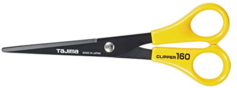 Tajima Schere, Präzisionsschere exakte Schnitte komfortable Bedienung durch angenehme Griffergonomie beschichtetes Blatt 160 mm, CLP160