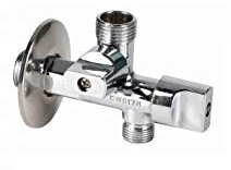 GENEBRE Grifo Escuadra 2 Salidas Independientes 3/4'x 3/8'