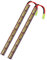 melasta Airsoft Batterie 9.6V 1600mAh NiMH Batterie avec Mini Tamiya Connecteur pour Airsoft Gun, 2 Pack