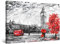 Startonight Bilder Frau, Regenschirm und Retro Auto - Leinwandbilder Moderne Kunst - Abstrakte Wanddeko Kunstdrucke, Wandbilder XXL Wohnzimmer Groß Wand Bild 80 x 120 cm, Tag Nacht Effekt, Elegante