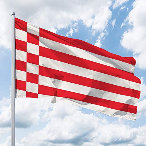 Deitert Bundesland-Flagge Bremen – 200x120 cm Bremen Fahne ohne Wappen, Hissfahne aus reißfestem Polyester