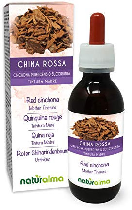Quinquina rouge (Cinchona pubescens ou C. succirubra) écorce Teinture Mère sans alcool Naturalma - Extrait liquide gouttes 120 ml - Complément alimentaire - Végétalien ou végan
