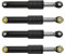 Siwdoy Lot de 4 amortisseurs de lave-linge DC66-00470A & DC66-00470B compatibles avec machine à laver Samsung, remplace AP4206426, 2020946, DC66-00650C, DC66-00650D