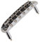 Pont de guitare électrique, cordier de guitare 6 cordes pour Jazzmaster(Argent)