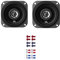 JBL Auto Lautsprecher Boxen Stage1 41F 250 Watt 10 cm 2 Wege Koax passend für Peugeot 107 ab 2005 Armaturenbrett vorne