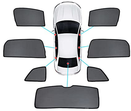 YIHANBRI Auto UV-Schutz Sonnenblenden, für BMW 3 Series (E46) 1999-2004 Windschutzscheiben-Sonnenschutz Heckscheibe Seitenscheibe Staub Schutz Faltbar Zubehör