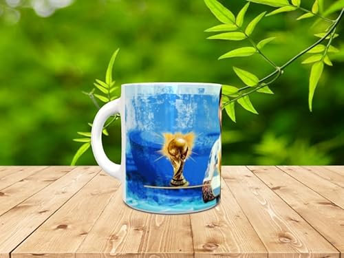 Genérico Taza personalizada Messi mundial Qatar Argentina 3 copas para regalo futboleros