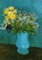 Kunstkarte Vincent van Gogh Vase mit Flieder, Gänseblümchen und Anemonen