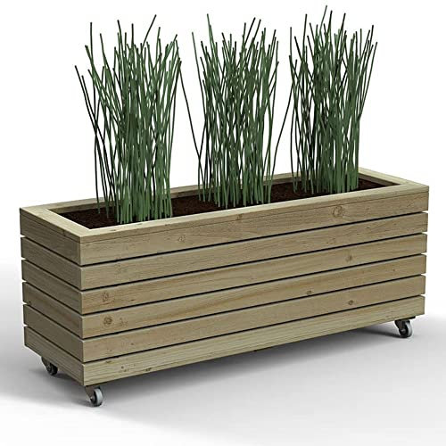Forest Garden Linear Planter - Long with Wheels