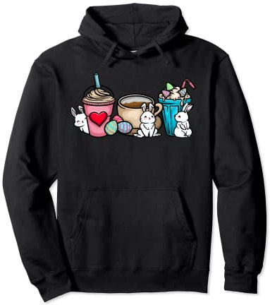 Ostersonntag Drinks Niedliche Hasen Eiersuche Osterhasen Pullover Hoodie