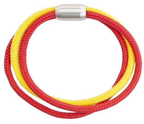 Paris Montana Hochwertiges Segeltau-Fanarmband mit Nationen-Flagge, Magnetverschluss, 8 mm Durchmesser, Handmade, Robust, Wasserdicht, Verschiedene Varianten, Unisex, für Sport- und Eventfans