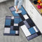 LY4U Juego de Alfombras de Cocina Antideslizantes de 2 Piezas, Tapetes y Tapetes Modernos Lavables para Pasillo, Comedor y Entrada, 40x60cm + 40x120cm