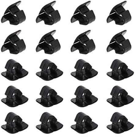 CGEAMDY 20 Stück Auto Motorhaubenisolierung Pad Halter Clip, Auto Haube Kunststoff Schnalle Verschluss Halter, Wärme- und Schalldämmung, Automobilindustrie Allgemein