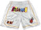 Miami Heat Shorts Basketball Activewear Shorts für Herren Miami Heat City Edition Shorts Sommer Outdoor Basketball Homme Training Fans Shorts Herren Weiß XL