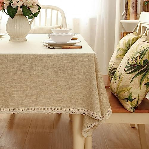 Qkoimpnrd Tischdecken für Kindergeburtstag und Mottoparty Baumwolle und Leinen Weich Kinder Geburtstag Party Table Cover EIN bei ge 140 × 240cm