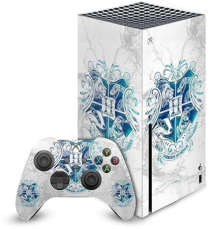 Head Case Designs Offizielle Harry Potter Hogwarts Worlds Grafiken Vinyl Haut Gaming Aufkleber Abziehbild Abdeckung kompatibel mit Xbox Series X Console and Controller Bundle