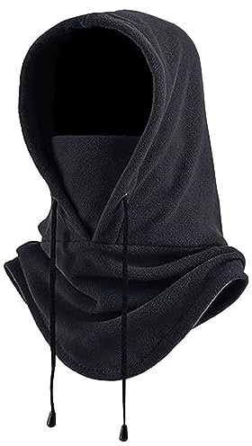 gvivej Sturmhaube Winddichte Skimaske Gesichtshaube Balaclava Windbeständig Gesichtshaube Unisex-Gesichtsmaske zum Radfahren Ski Winter wärmend Schwarz