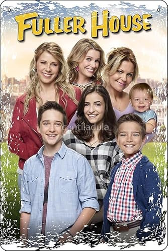 Fuller-House-Poster, Metall-Blechschild, 30,5 x 20,3 cm, lustiges Männerhöhle, Zuhause, Büro, Bar, Dekoration