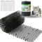 Scat Mat for Cats Black, 13ft Cat Repellent Mats with 6 Garden Staples, Plastic Training Scat Mat with Spikes, Anti-Cat Mats Dog Digging Deterrent Pad for Indoor and Outdoor Sofa Garden Flowerbeds