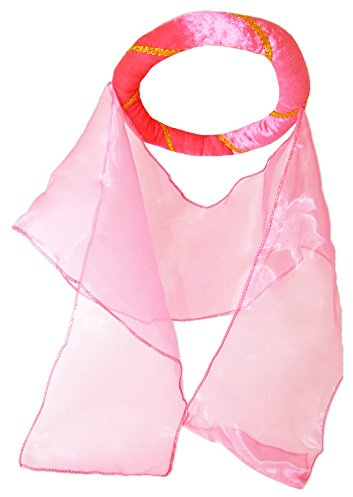 Mittelalter Haarband „Helena“ für Mädchen – Kopfschmuck – Accessoire für Prinzessin, Burgfräulein oder Mittelalter-Kostüm – ideal für Ritterfest & Mottoparty - Farbauswahl (Pink/Gold)