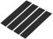 sourcing map 4pcs Blank Engraving Name Plate, 8x2 Personalized Custom Office Desk Name Plates for DIY Laser Printing, Black/White