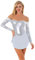 Damen Eiskunstlaufkleid, lange Ärmel, Wettkampf, Ballett, Tüll, Turnanzug, silber, 38
