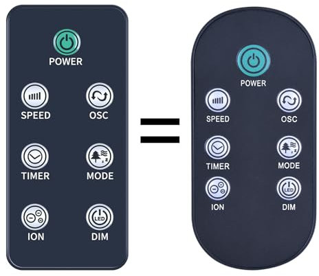 TCNOUMT Fan Remote Control Suitible for DXIONCF Dimplex Xpelair Fan, 7 Buttons model Ion Fresh, Black (please make sure your original remote control is the same as the main image we listed)