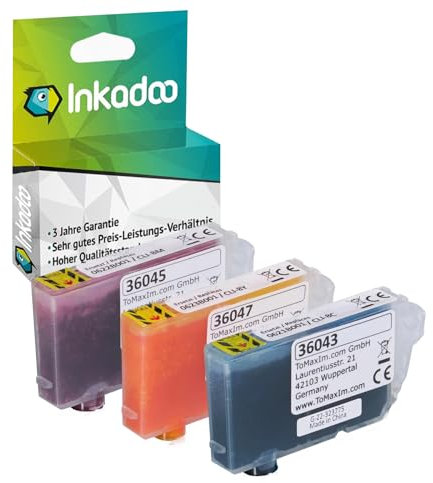 Inkadoo Tinte f r Canon 0621B015 / CLI-8 GP 501 enth lt 3X Tintenpatrone Kompatibel Pixma MP 500 Pixma IP 5200 R 4500 X 5200 6600 D Druckerpatrone, Patronen, Druckertinte