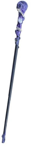 Uhngw Baguette de sorcière en Cristal | Baguette en Cristal d'améthyste Fine fabriquée à la Main pour sorcières pour Halloween, Noël, Anniversaire, Cosplay