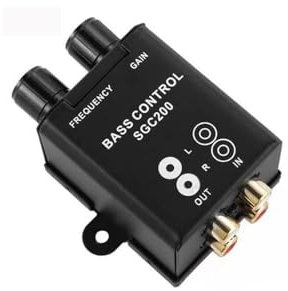 Inovey Car audio controller, Bass Subwoofer Equalizer Crossover Controller Automotive RCA frequency regulator SGC200