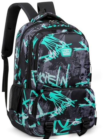 Rucksack Damen - Schulrucksack Mädchen Teenager, Cute Anime Bookbag Frauen Casual Daypack Anti-Theft Rucksäcke für Universität Reisen Freizeit Arbeit(B)