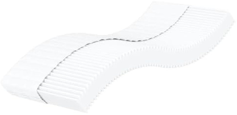 vidaXL Schaumstoffmatratze Weiß 90x210 cm Härtegrad H2 H3