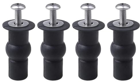 CPJJ 4 Stk WC Sitz Befestigung von Oben Toilettensitz Behoben WC-Sitz Deckel Schrauben für Toilette Top Montage Scharnier Zubehör