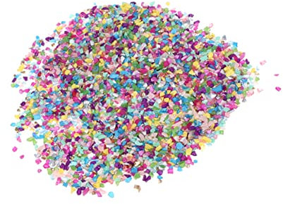Alipis 5 12 Piedras de Colores decoración pecera decoración de pecera Decoraciones Interiores Vaso caído Cuentas de Vidrio virutas de Vidrio Irregulares Grava de Vidrio