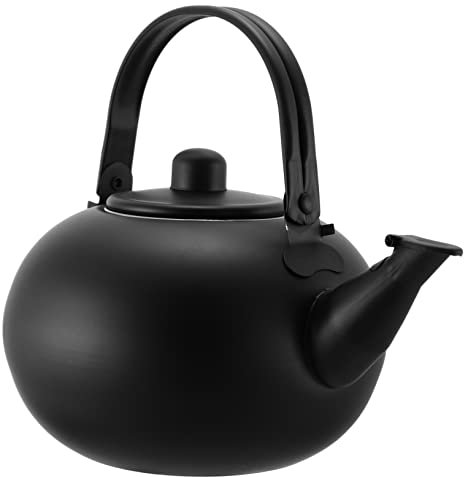 GREENADSCAPE Stainless Steel Tea Kettle Whistling Tea Pot Water Boiling Kettle with Infuser for Stovetop Boiling Teapot Black