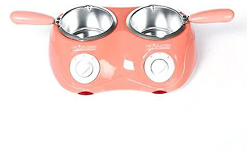 DMMFTERL Dualer Mini-Fondue-Bonbonmaker, elektrischer Schmelzofen für Schokolade und Bonbons, Schokoladenschmelztopf-Set mit 500 g Fassungsvermögen, ideal für Süßigkeiten, Käse, Backzubehör